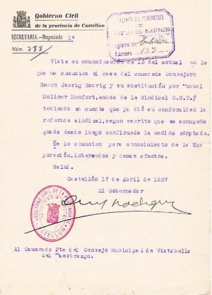 SUSTITUCIÓN CONSEJERO CNT   17-4-37